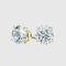 ROUND STUD EARRINGS 5MM - Gold Vermeil