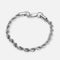 5mm Rope Bracelet - White Gold