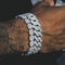 DIAMOND PRONG CUBAN BRACELET 8MM