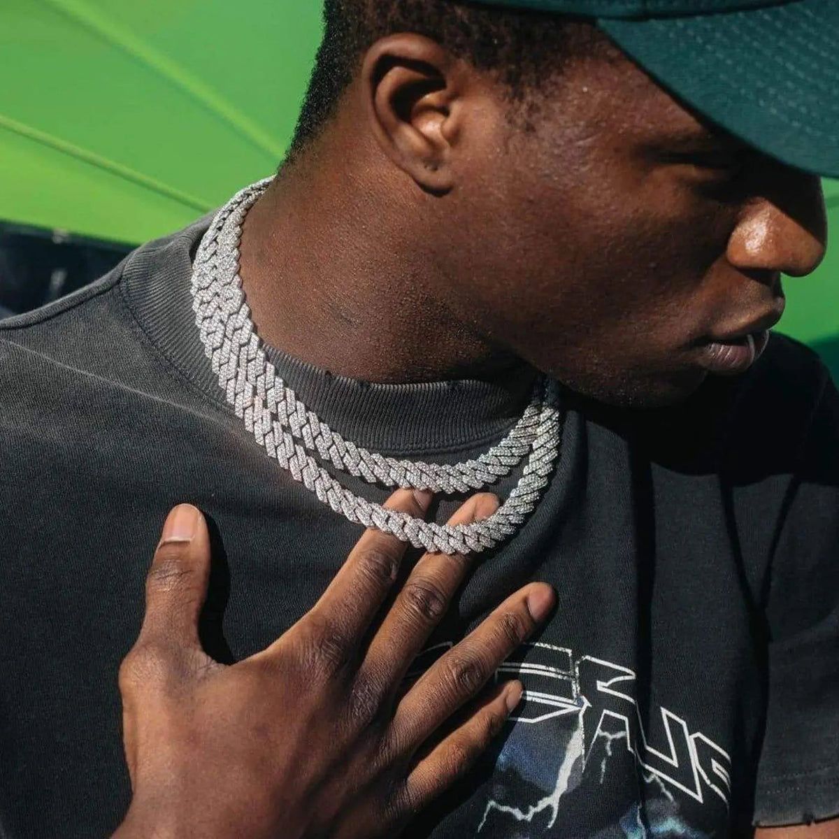 14MM ICED OUT CUBAN CHAIN