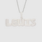 Drippy Bubble Custom Pendant - White Gold