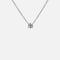 2ct Moissanite Solitaire Adjustable Necklace - White Vermeil