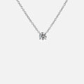 2ct Moissanite Solitaire Adjustable Necklace - White Vermeil