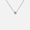 2ct Moissanite Solitaire Adjustable Necklace - White Vermeil