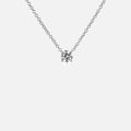 2ct Moissanite Solitaire Adjustable Necklace - White Vermeil