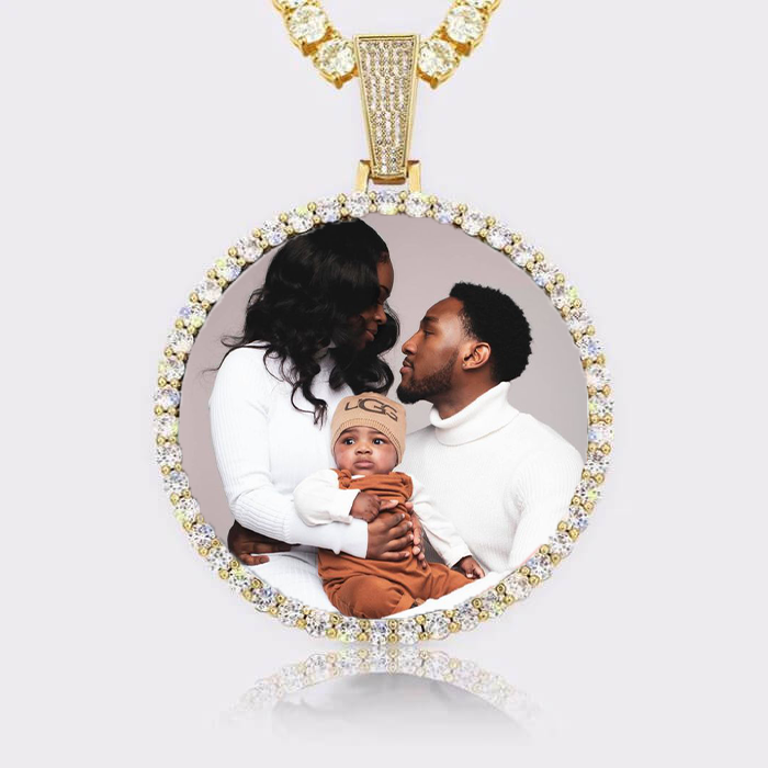 Custom Photo Pendant- Gold