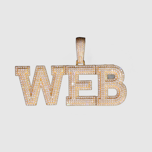Custom Letter Pendant - Gold