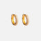 Iced Hoop Earrings - Gold