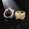 ICED STAR RING