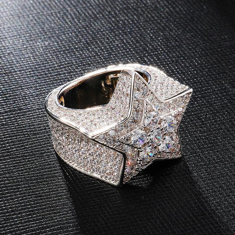 ICED STAR RING