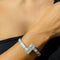 STUD ICE BRACELET- WHITE GOLD
