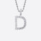 LETTER PIECE - WHITE GOLD