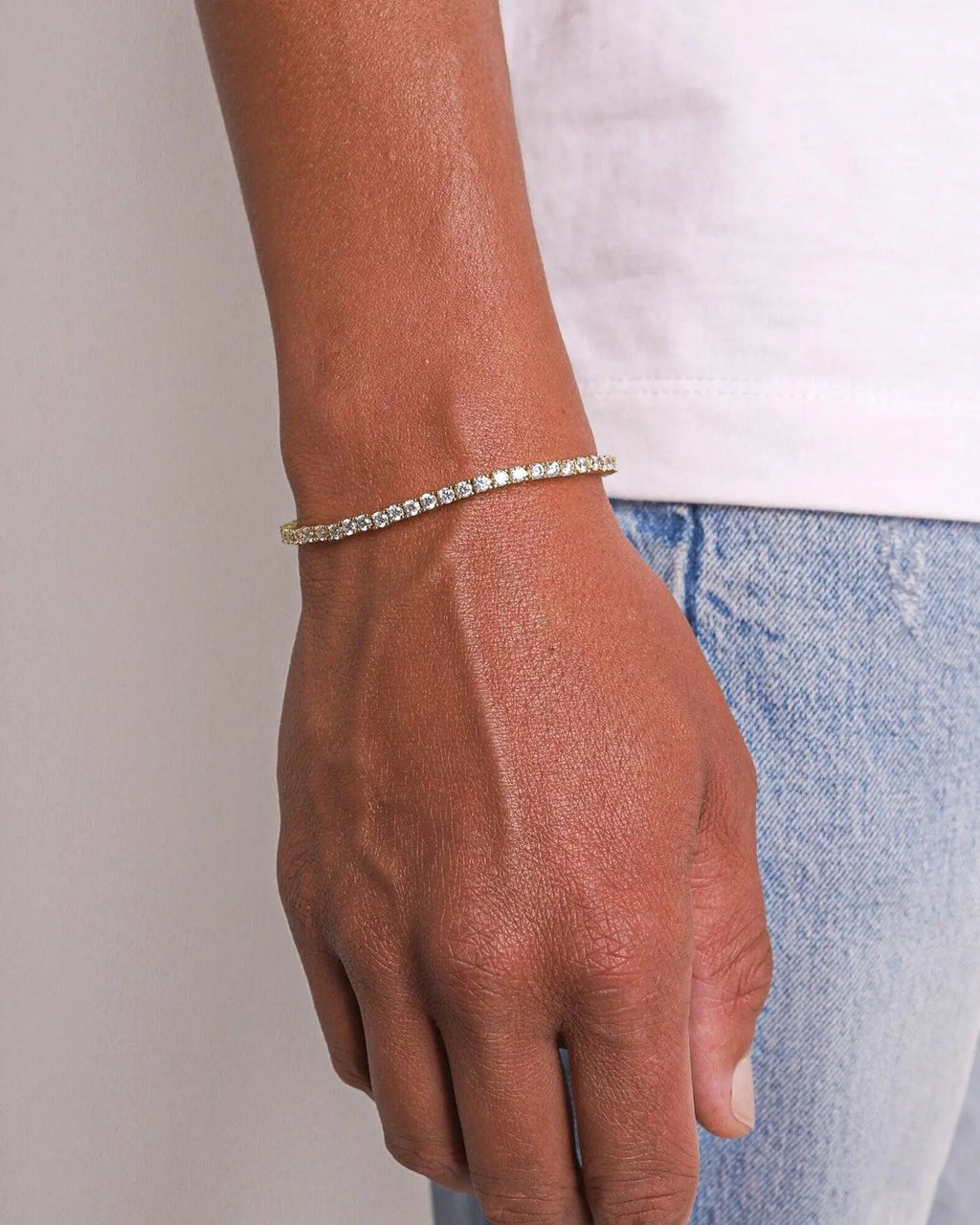 3MM Tennis Bracelet - Gold