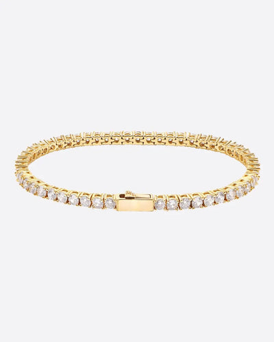3MM Tennis Bracelet - Gold