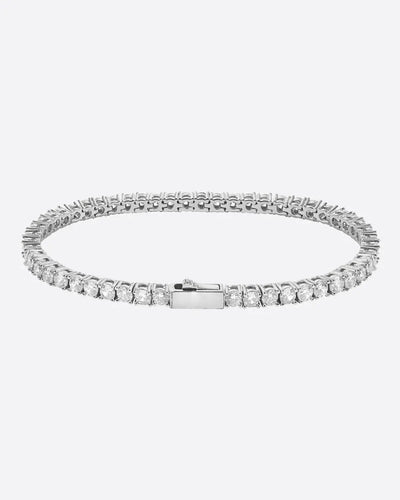 3MM tennis bracelet - White Gold