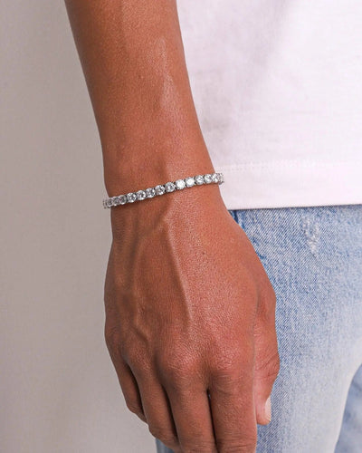 5MM TENNIS Bracelet - White Gold