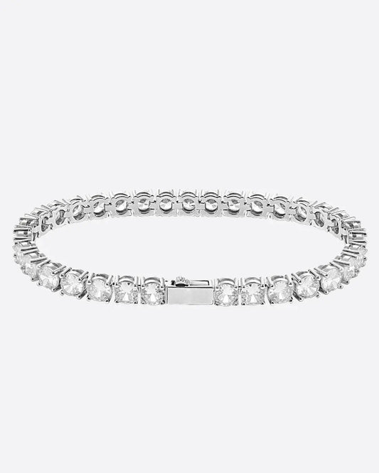 5MM TENNIS Bracelet - White Gold