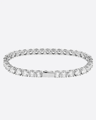 5MM TENNIS Bracelet - White Gold