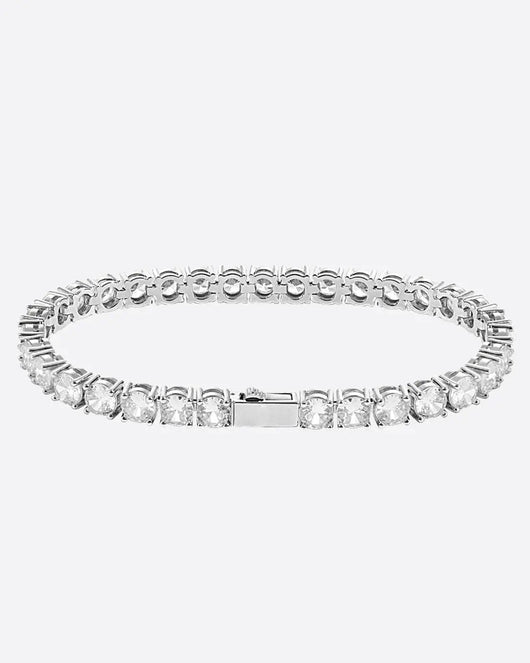 5MM TENNIS Bracelet - White Gold
