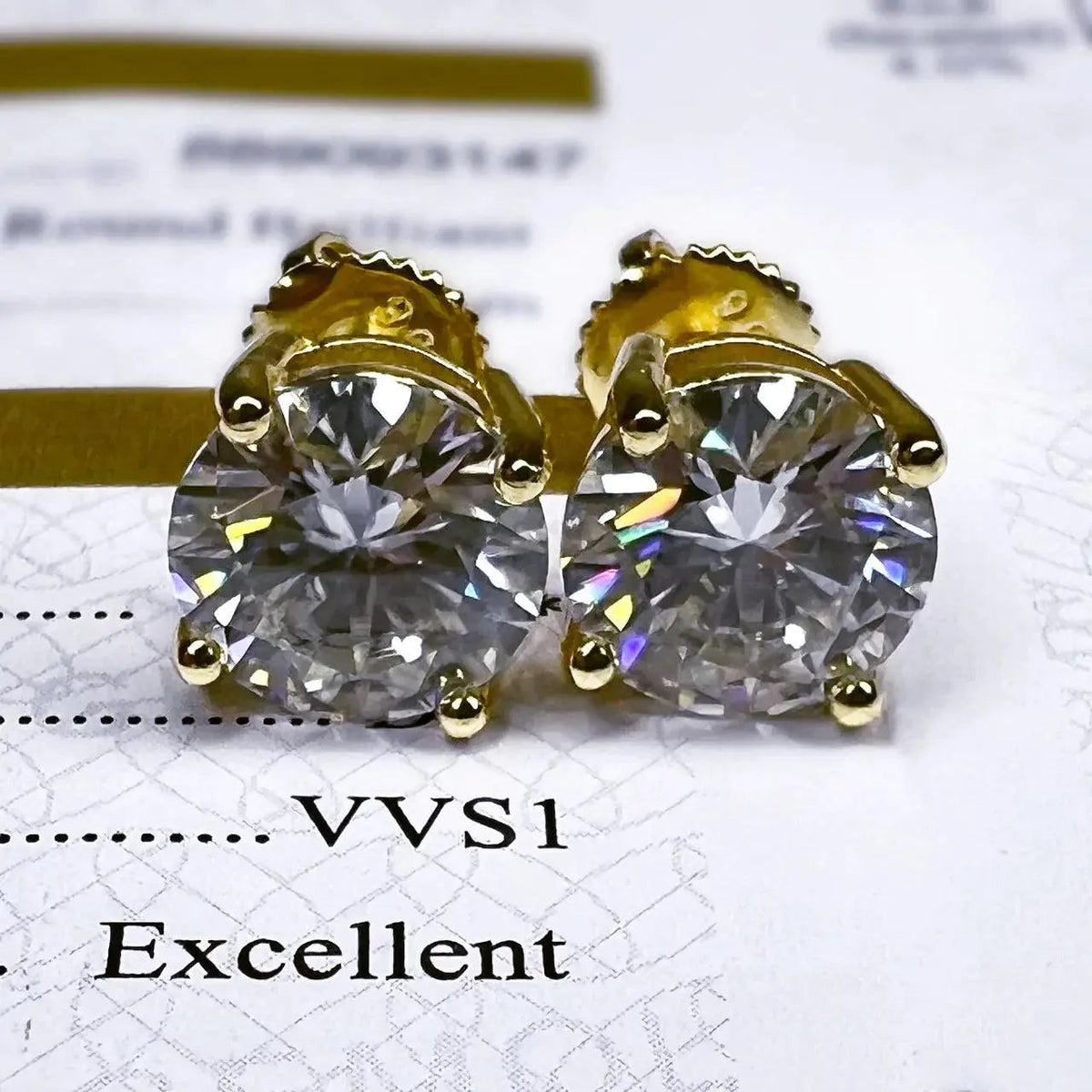 ROUND STUD EARRINGS 5MM - Gold Vermeil