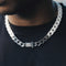 Marble x Cuban Chain - White Gold